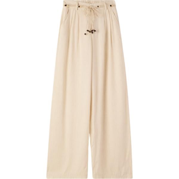 pantaloni Terranova marrone tinta unita
