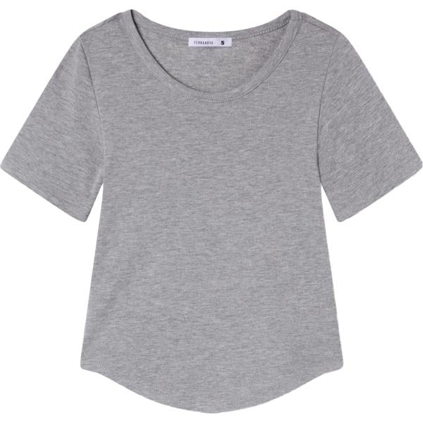 t-shirt Terranova grigio tinta unita