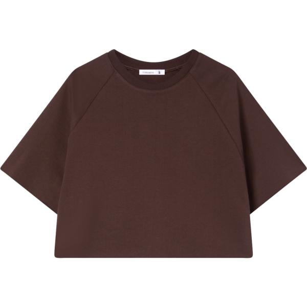 t-shirt Terranova marrone tinta unita
