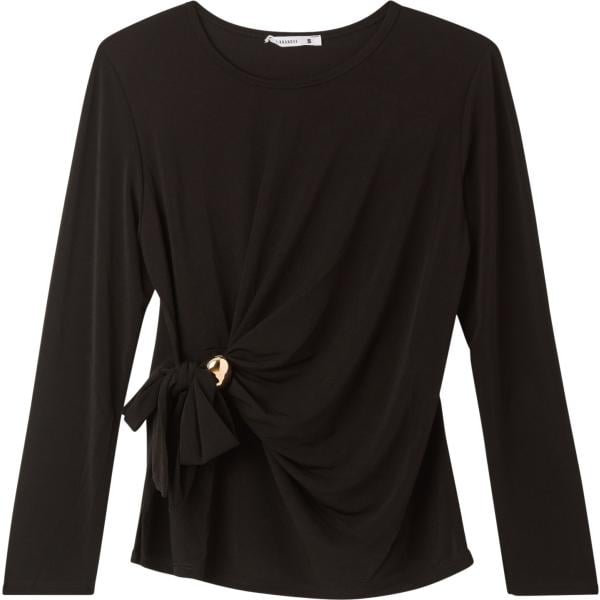 bluse Terranova nero tinta unita