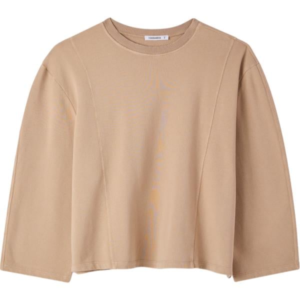 t-shirt Terranova marrone tinta unita