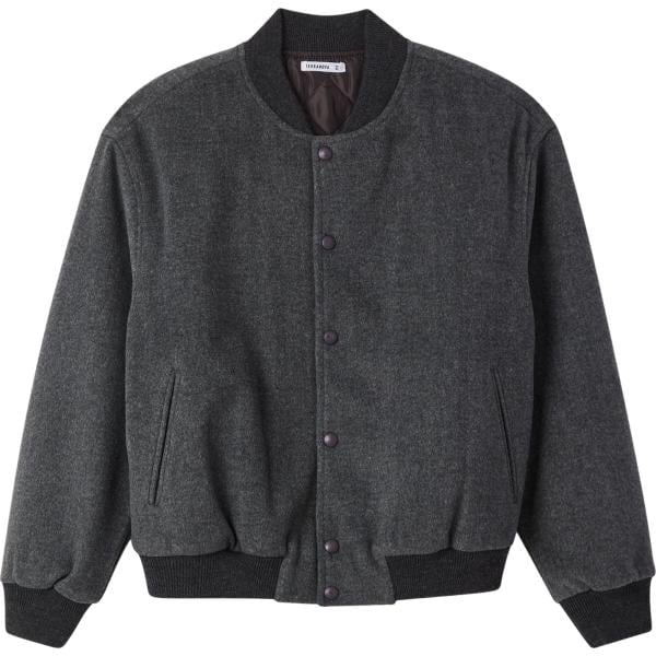 bomber Terranova grigio tinta unita