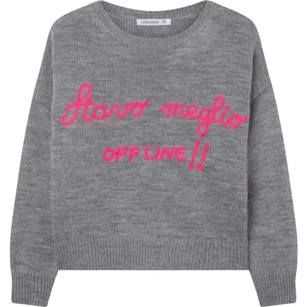 maglieria Terranova grigio con stampe