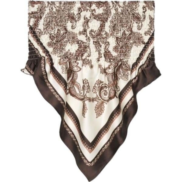top Terranova marrone con stampe