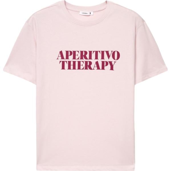 t-shirt Terranova rosa con stampe