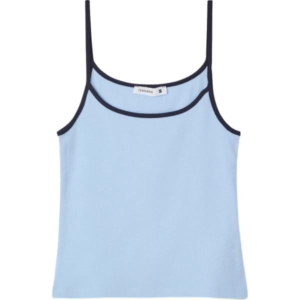 canottiere Terranova blu tinta unita