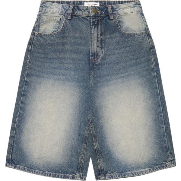 pantaloni corti Terranova blu tinta unita