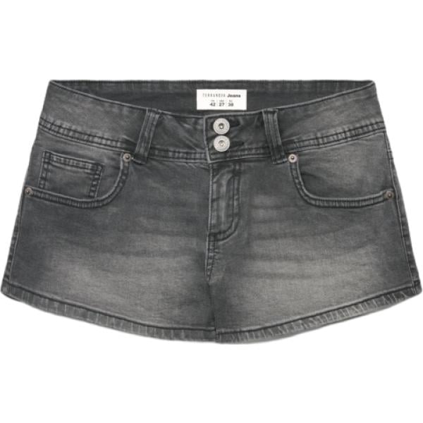 shorts Terranova grigio tinta unita