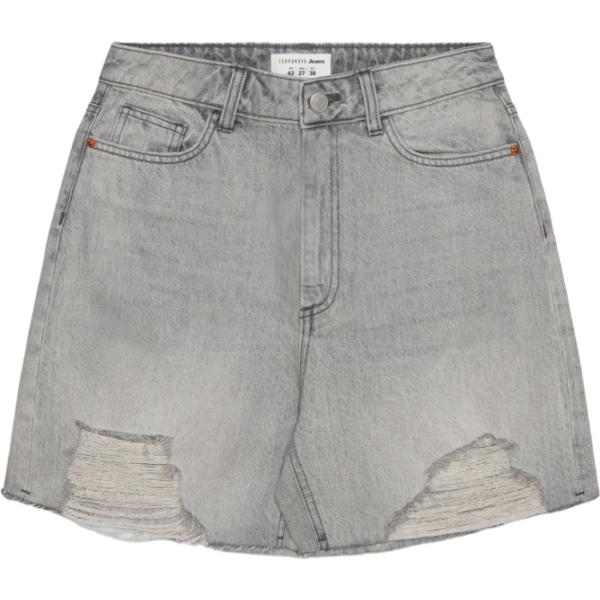 shorts Terranova grigio tinta unita