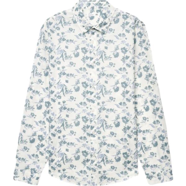 camicie Terranova bianco a fiori