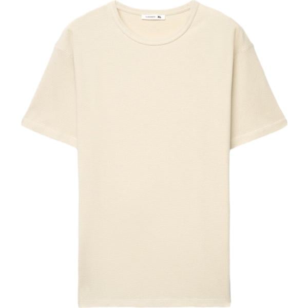 t-shirt Terranova marrone tinta unita