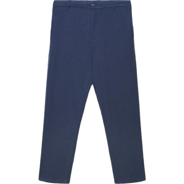 pantaloni Terranova blu tinta unita