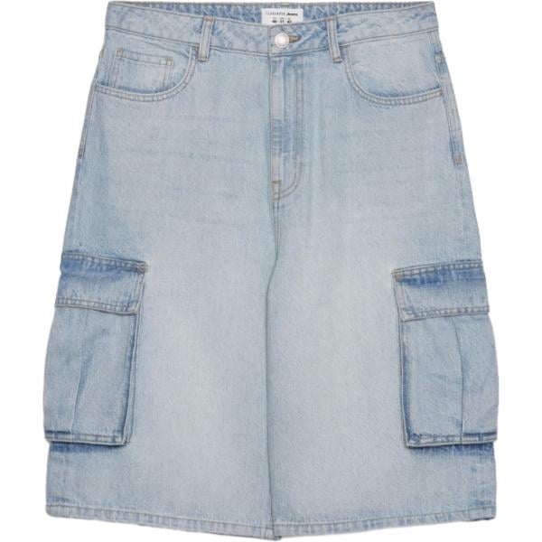 pantaloni corti Terranova grigio tinta unita