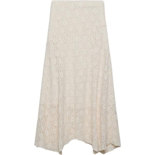 gonne lunghe Terranova bianco tinta unita