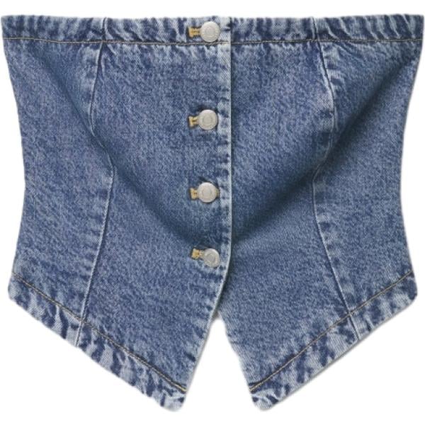 top Terranova blu tinta unita