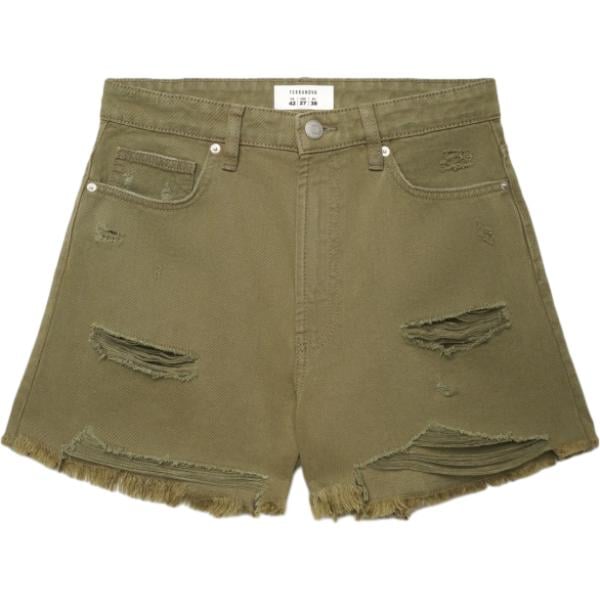 shorts Terranova verde tinta unita