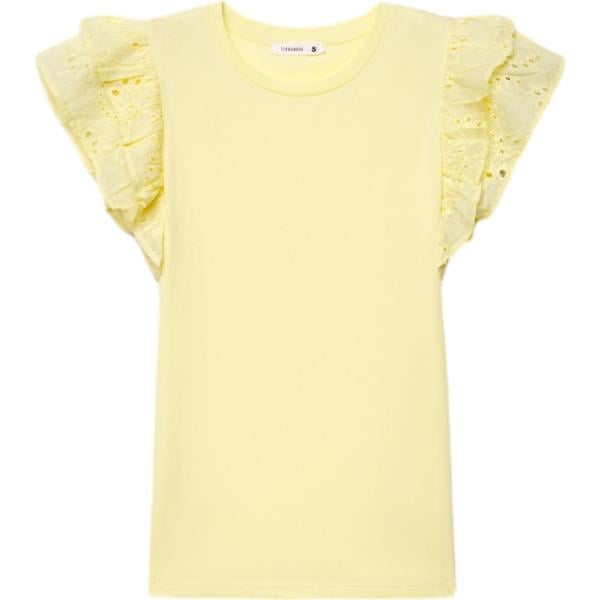 t-shirt Terranova giallo tinta unita