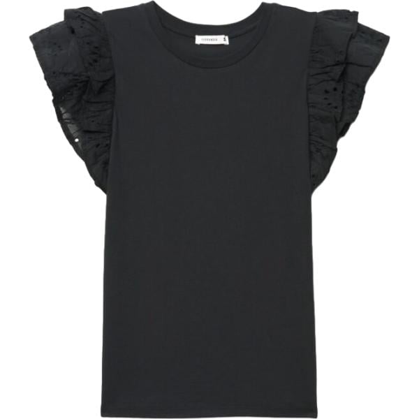 t-shirt Terranova nero tinta unita