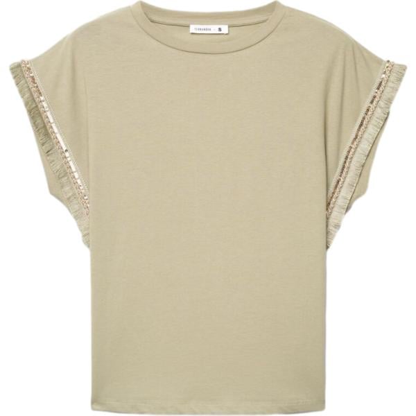 t-shirt Terranova marrone tinta unita
