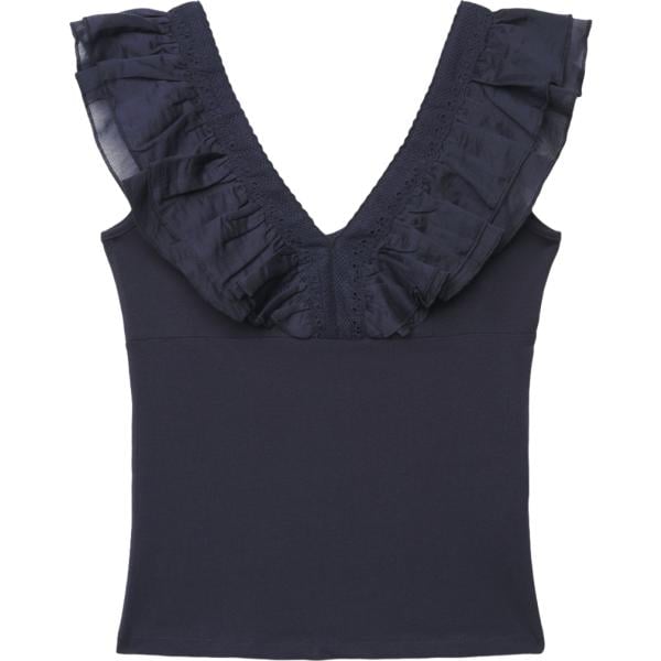 top Terranova blu tinta unita