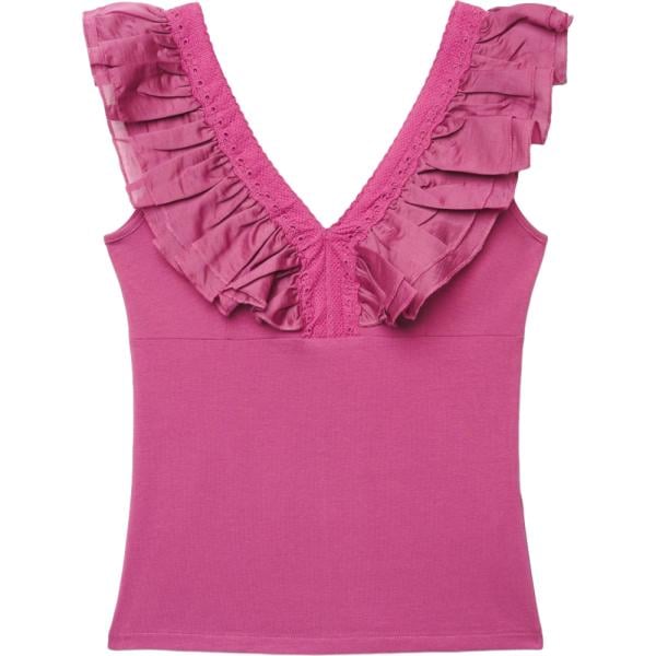 top Terranova rosa tinta unita