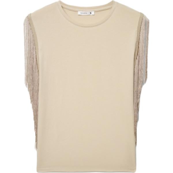 t-shirt Terranova marrone tinta unita