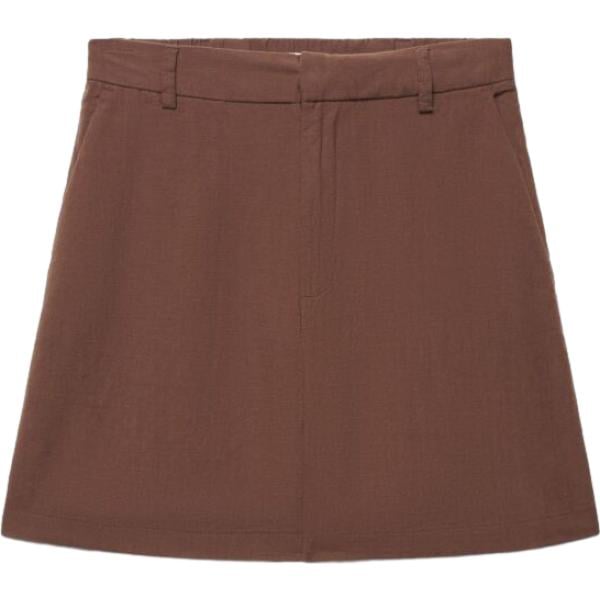 shorts Terranova marrone tinta unita