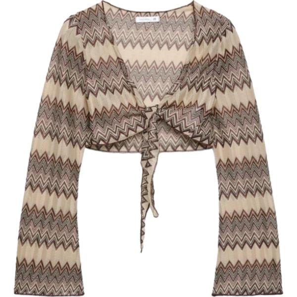 blazer Terranova marrone a righe