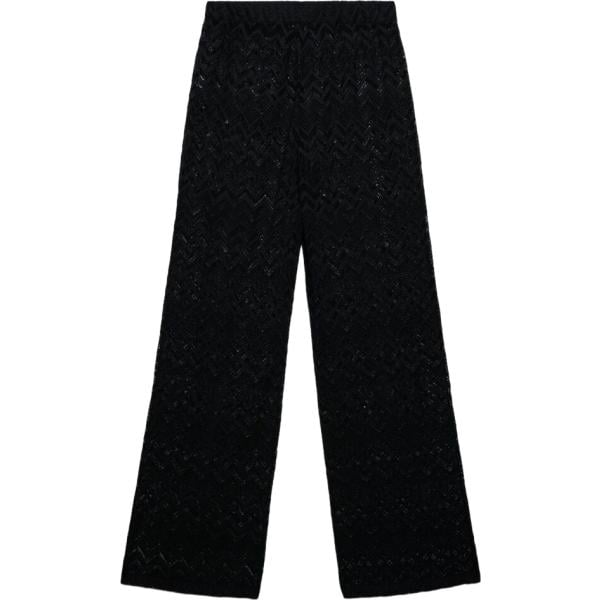 pantaloni Terranova nero a righe