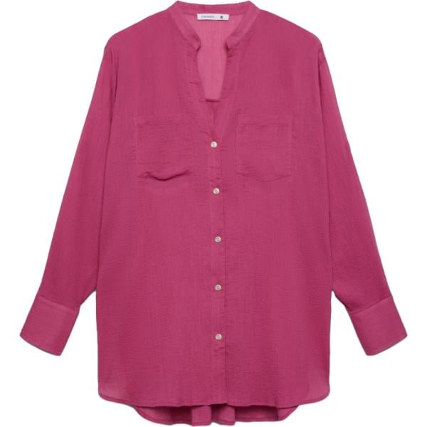 camicie Terranova rosa tinta unita