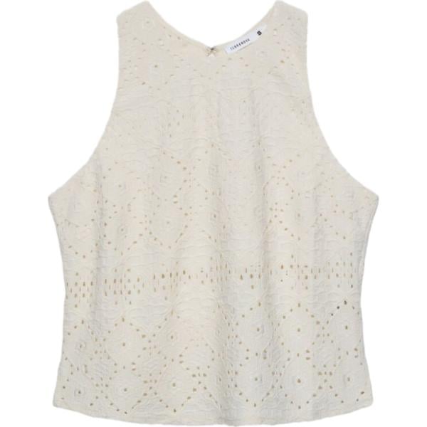 top Terranova bianco tinta unita
