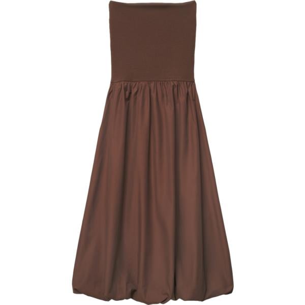 vestiti midi/longuette Terranova marrone tinta unita