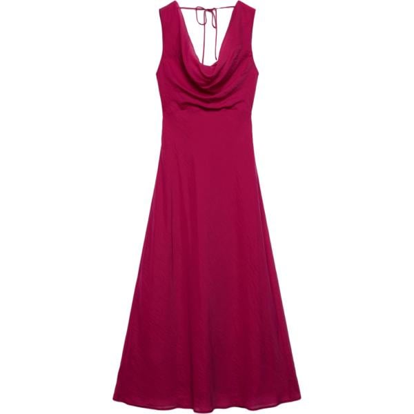 vestiti lunghi Terranova rosso tinta unita