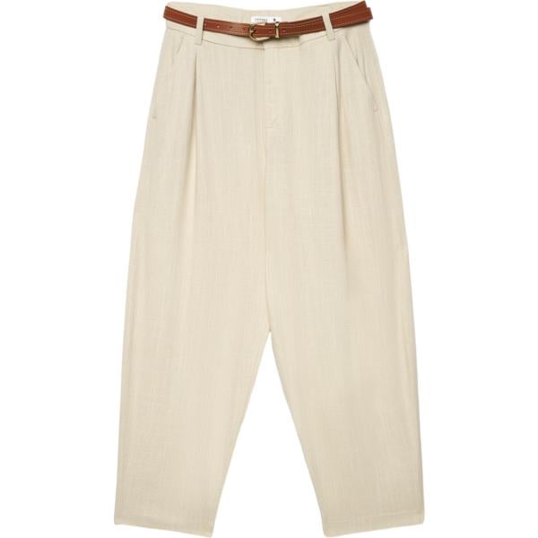 pantaloni chino Terranova bianco tinta unita