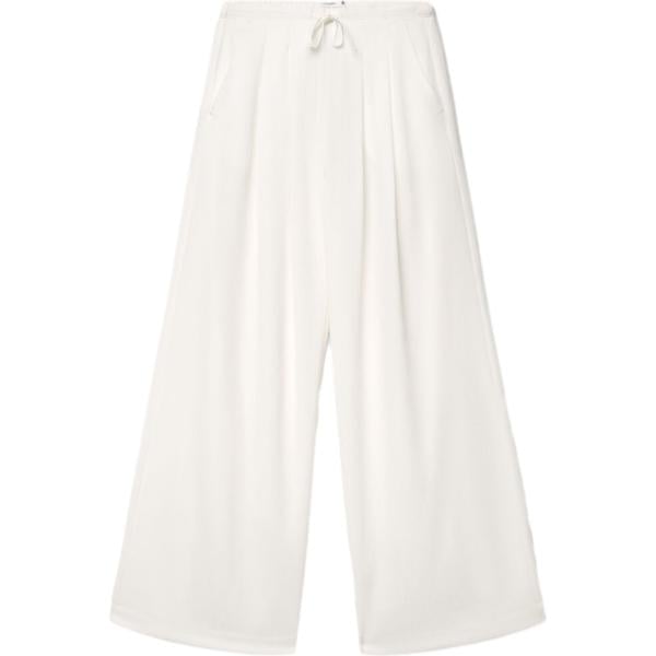 pantaloni Terranova bianco tinta unita