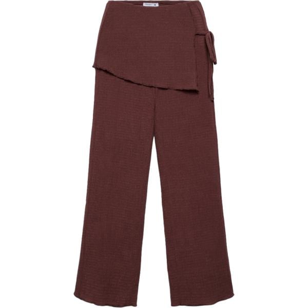 pantaloni Terranova marrone tinta unita