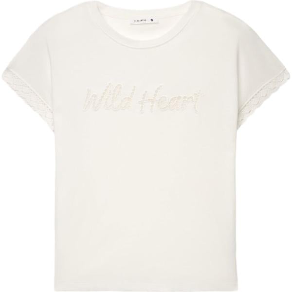 t-shirt Terranova bianco con stampe