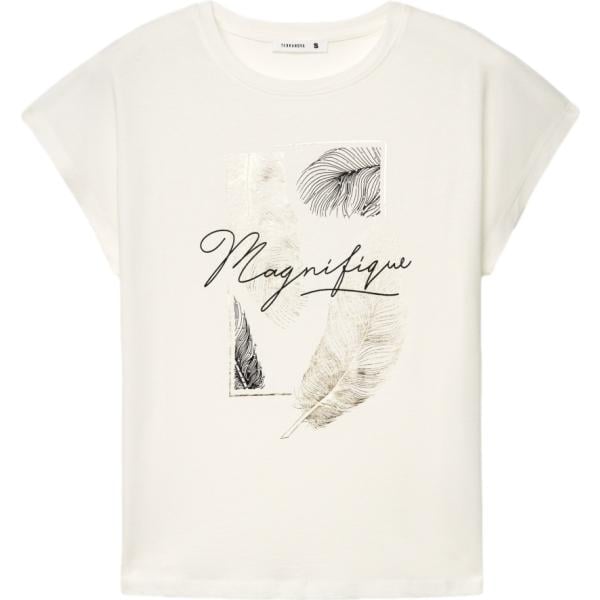 t-shirt Terranova bianco con stampe