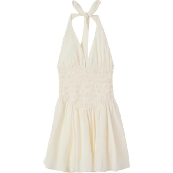 tuta corta Terranova bianco tinta unita