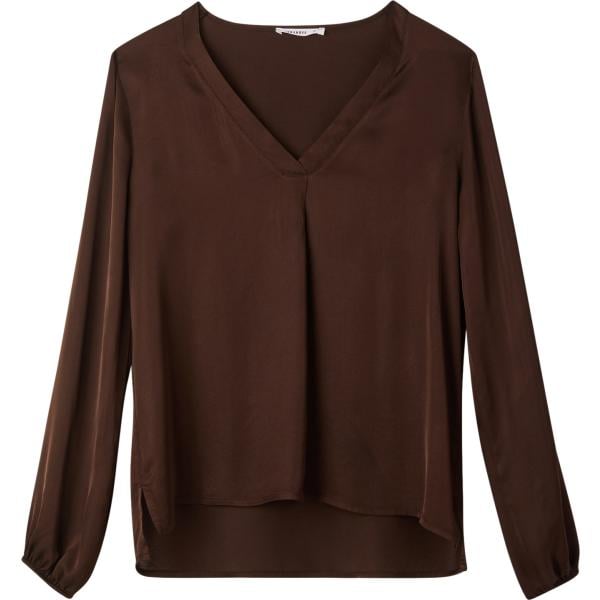 bluse Terranova marrone tinta unita