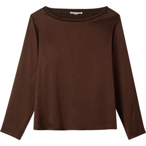 bluse Terranova marrone tinta unita