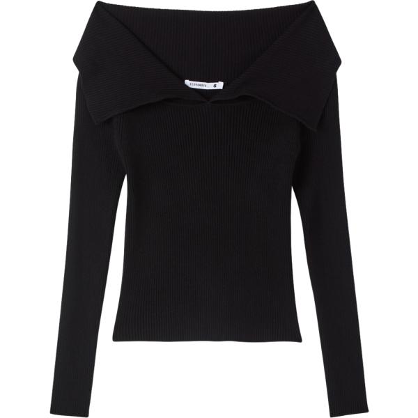 maglieria Terranova nero tinta unita