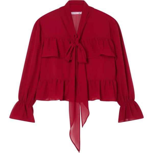 camicie Terranova rosso tinta unita