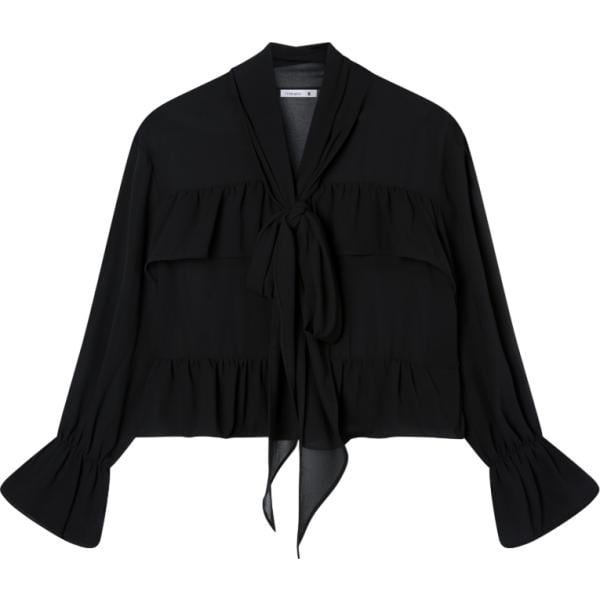 camicie Terranova nero tinta unita