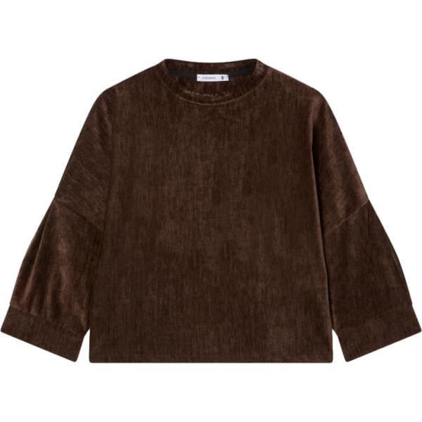 maglieria Terranova marrone tinta unita