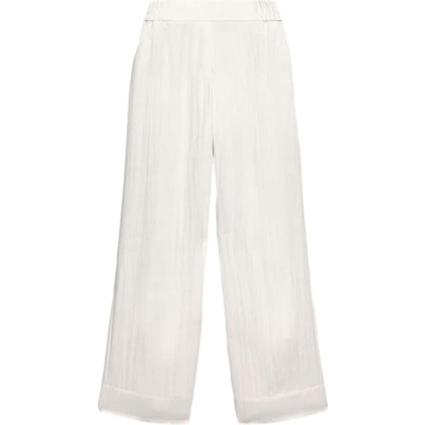 pantaloni Terranova bianco tinta unita