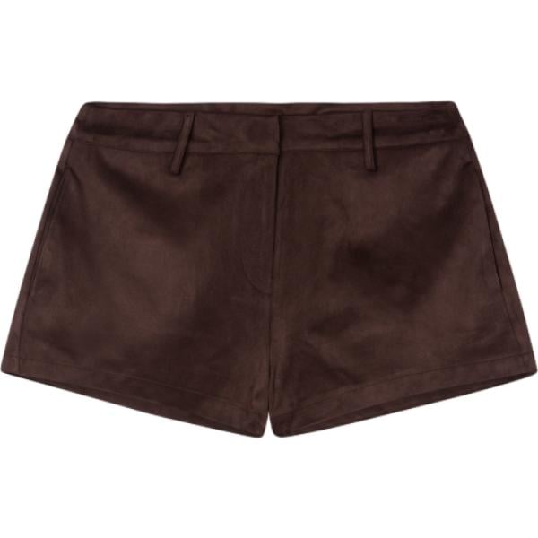 shorts Terranova marrone tinta unita