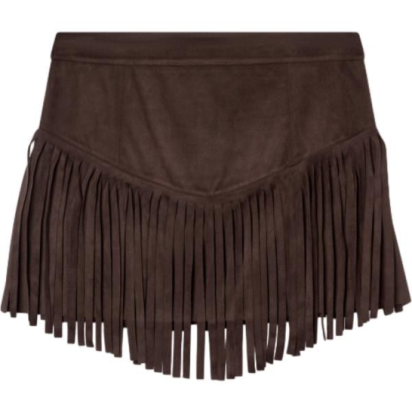 minigonne Terranova marrone tinta unita