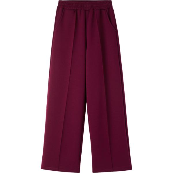 pantaloni Terranova rosso tinta unita