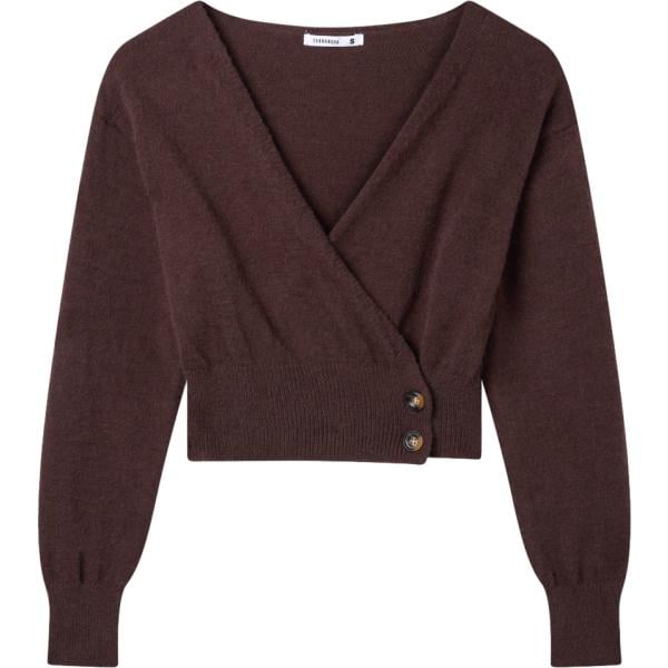 cardigans Terranova marrone tinta unita